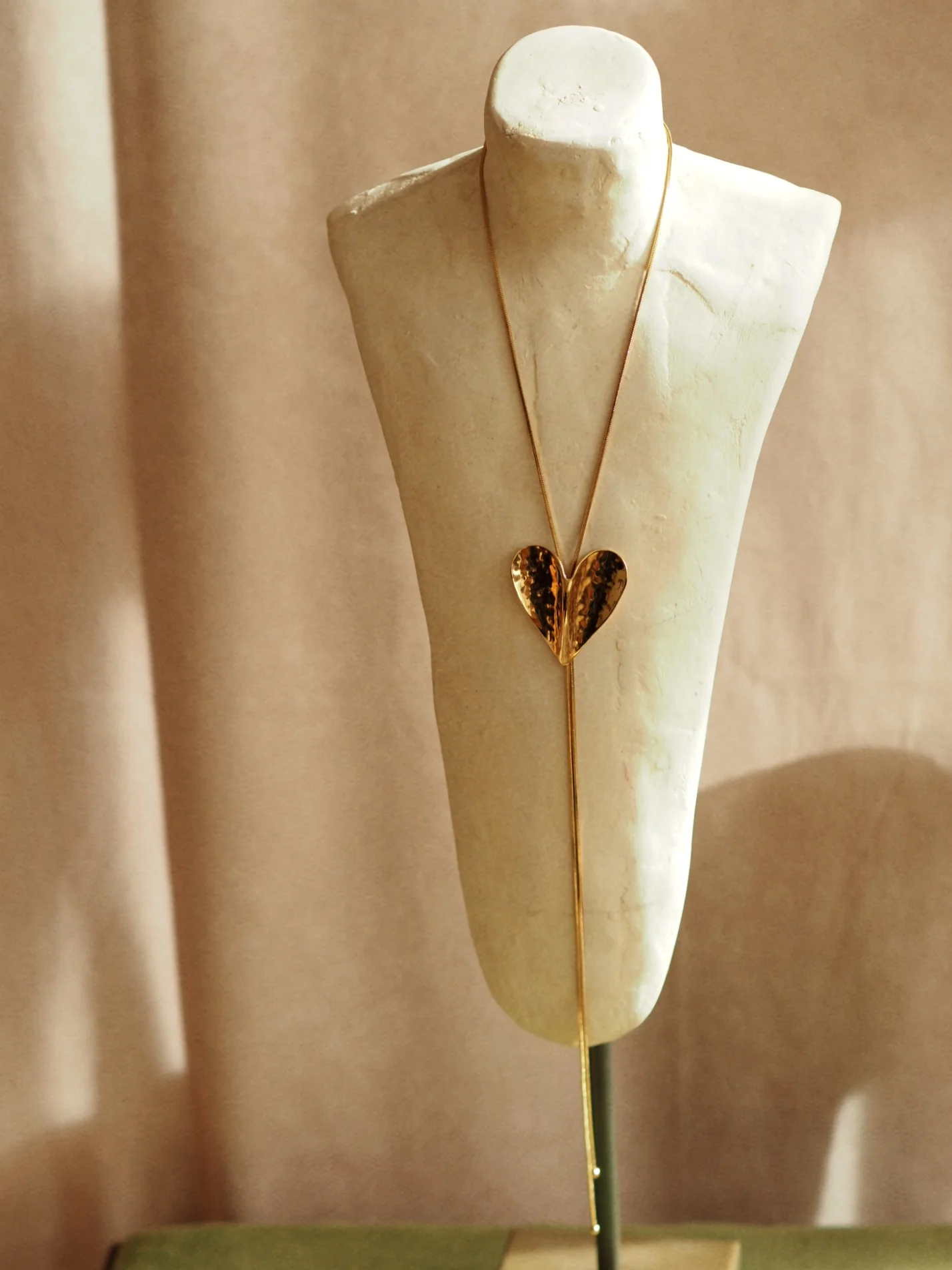 Adjustable Heart Necklace Gold - Image 5