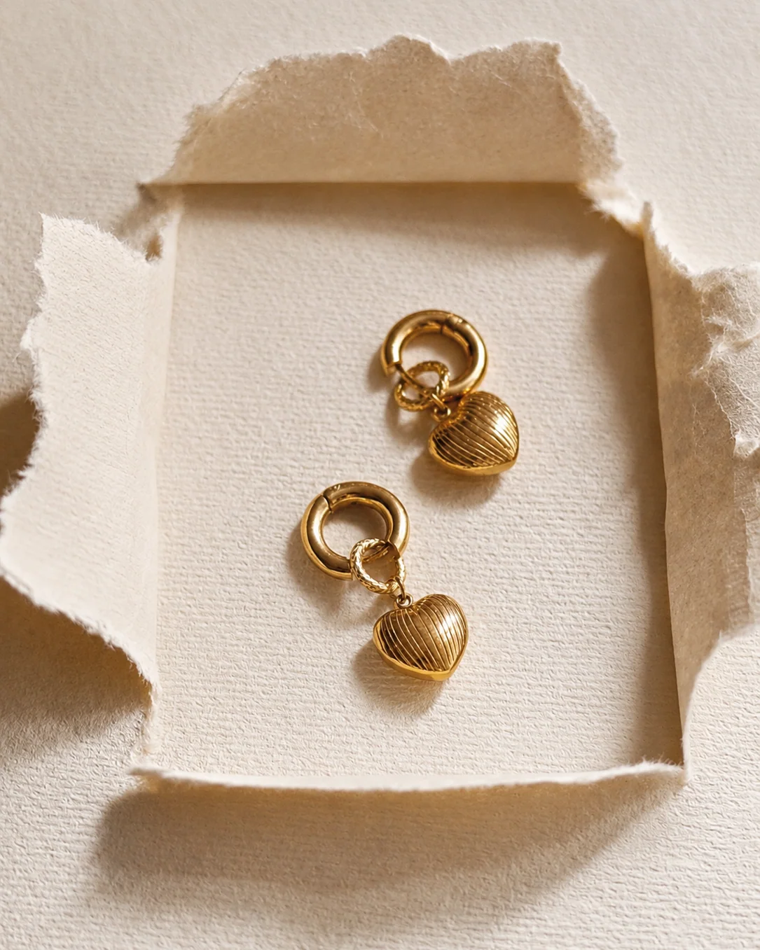 Alicia Heart Earrings - Image 2