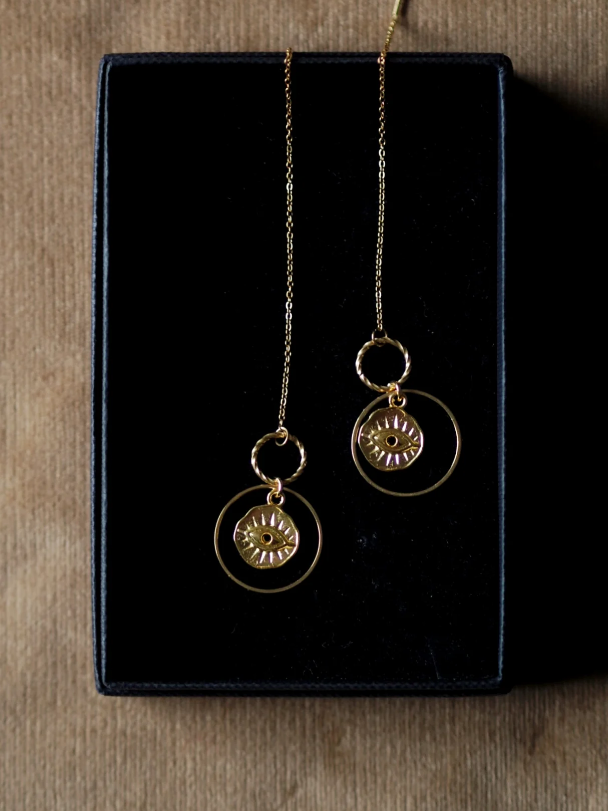 Andrea Atlas Signature Chain Earrings N°26 in Gold - Image 2