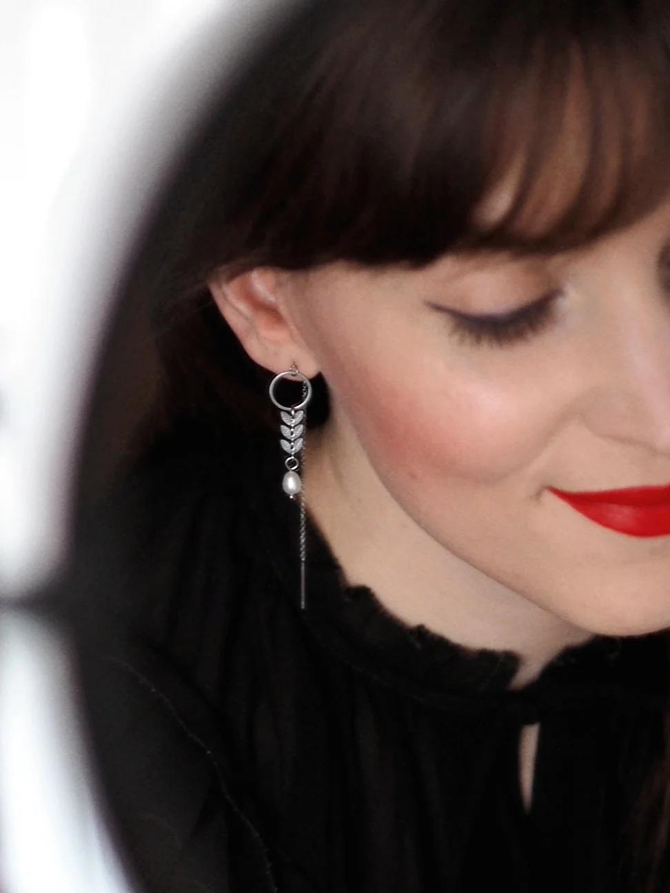 Andrea Atlas Signature Chain Earrings N°41 in Silver