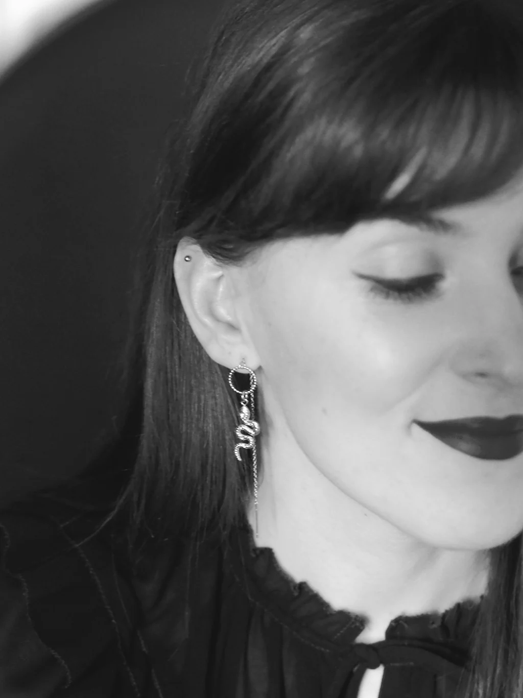 Andrea Atlas Signature Chain Earrings N°43 in Silver