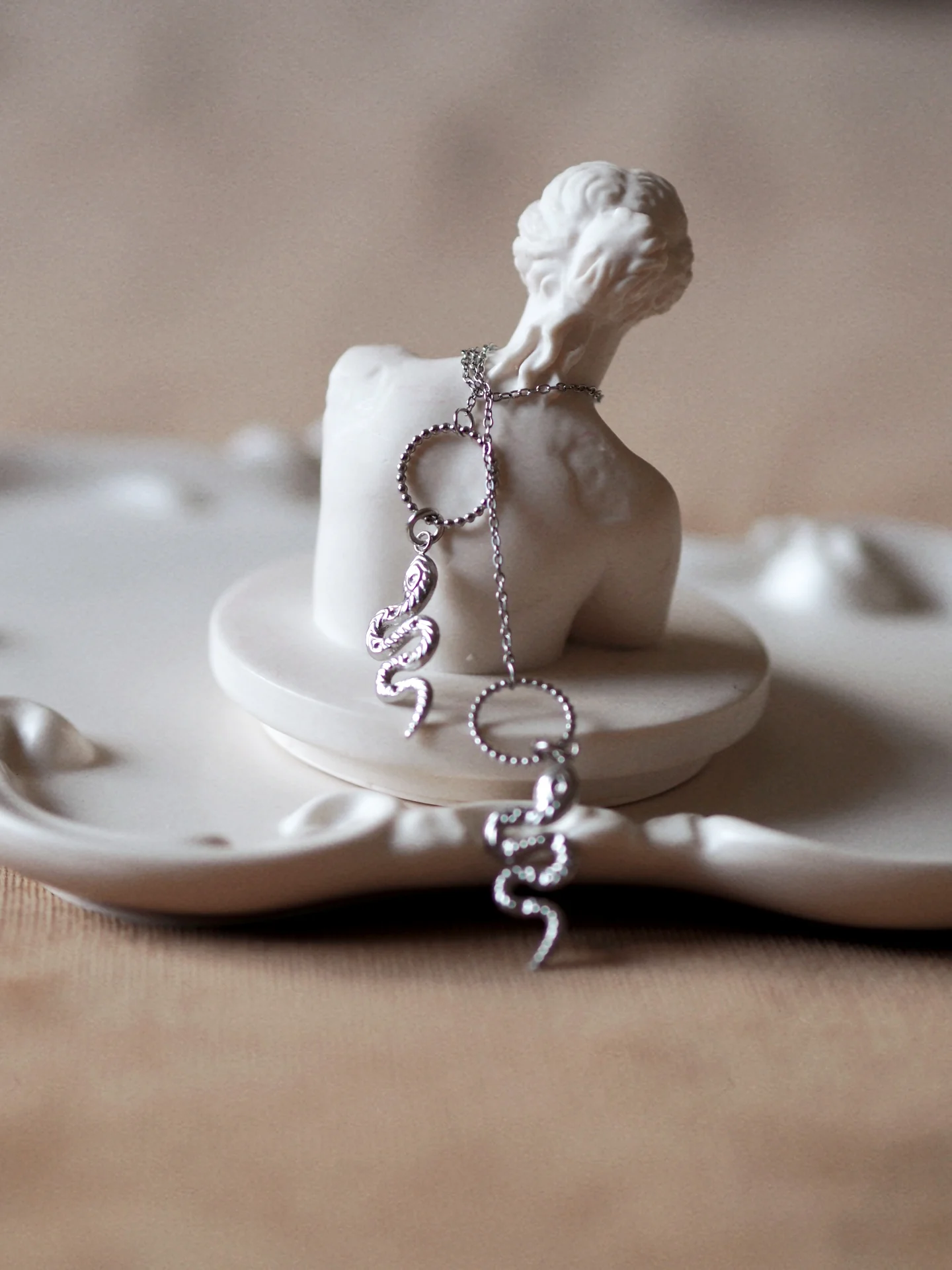 Andrea Atlas Signature Chain Earrings N°43 in Silver - Image 2