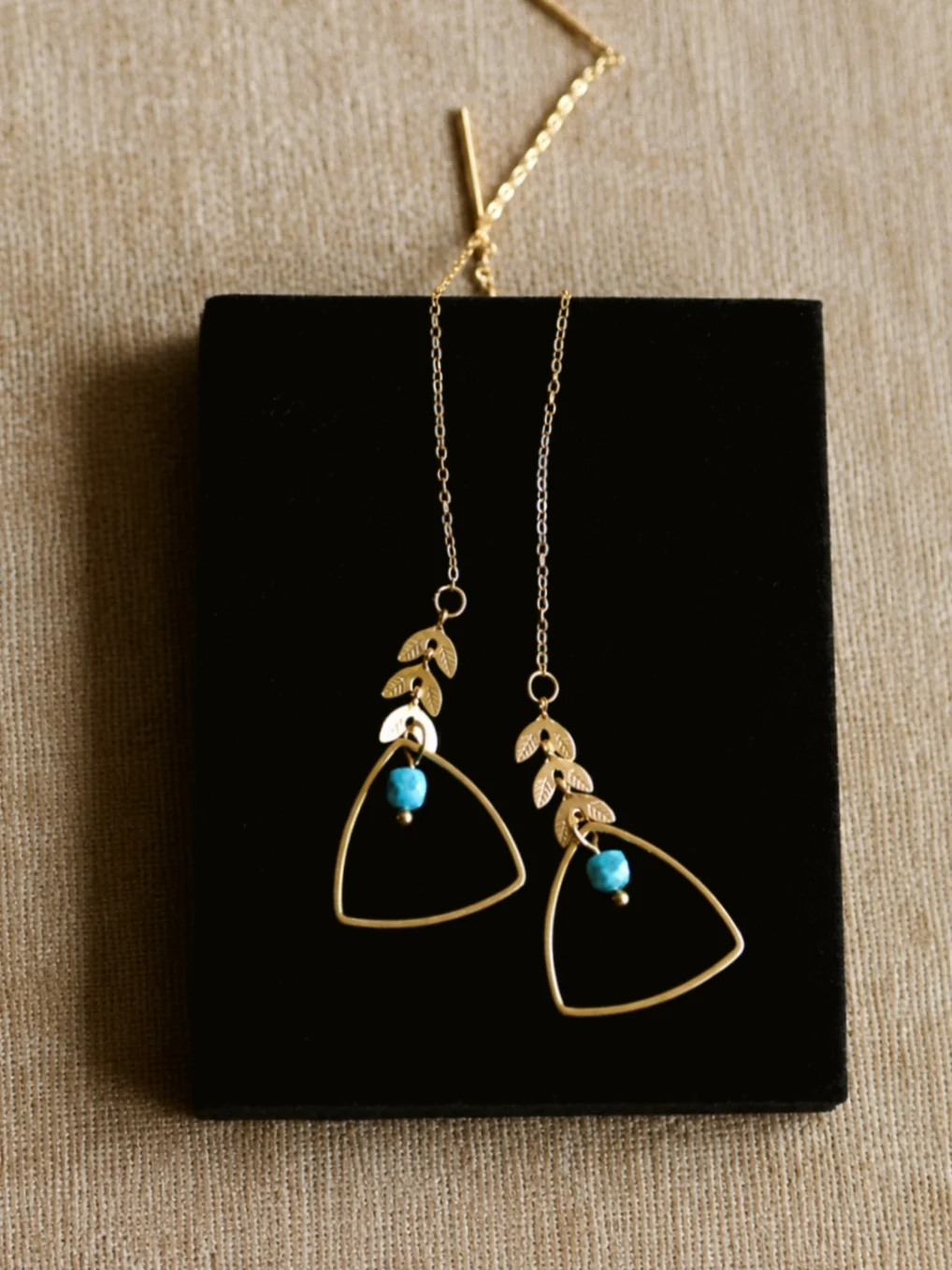 Andrea Atlas Signature Chain Earrings N°11 in Gold
