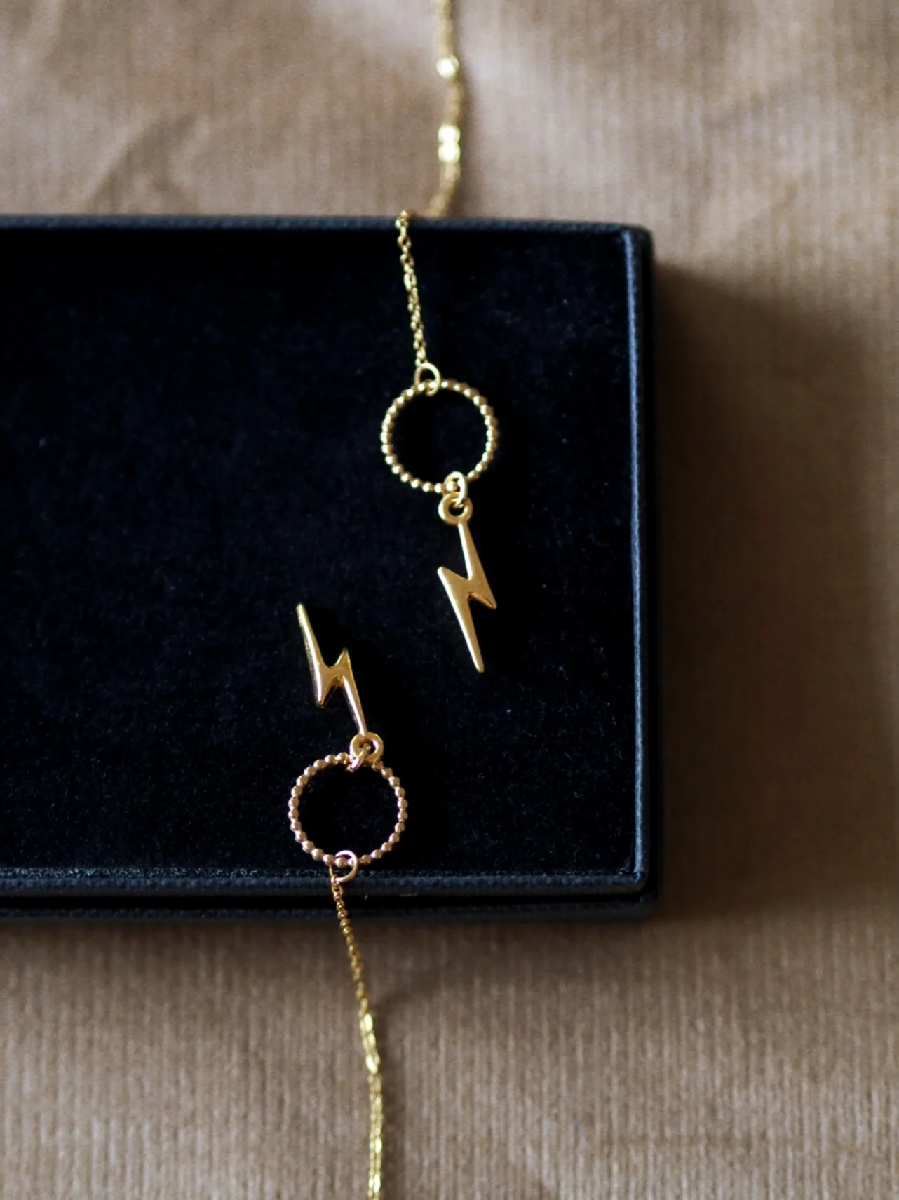 Andrea Atlas Signature Chain Earrings N°65 in Gold