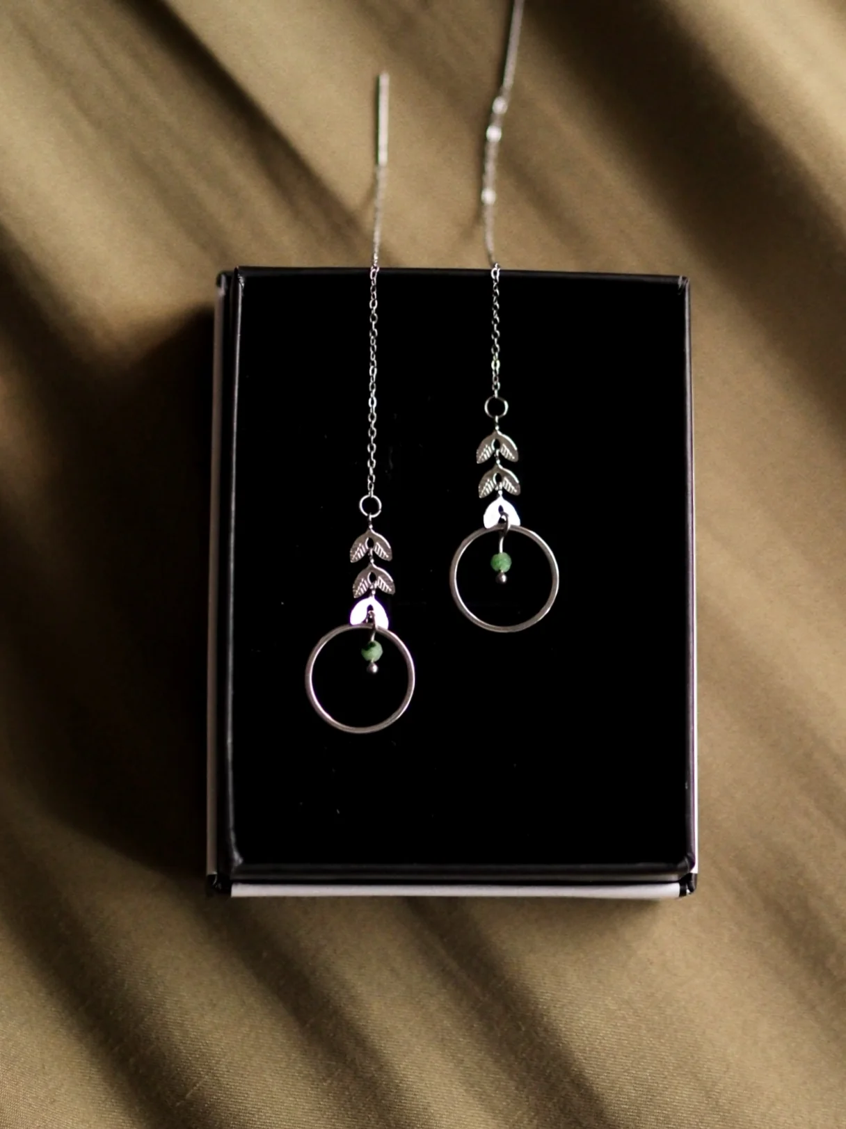 Andrea Atlas Signature Chain Earrings N°79 in Silver