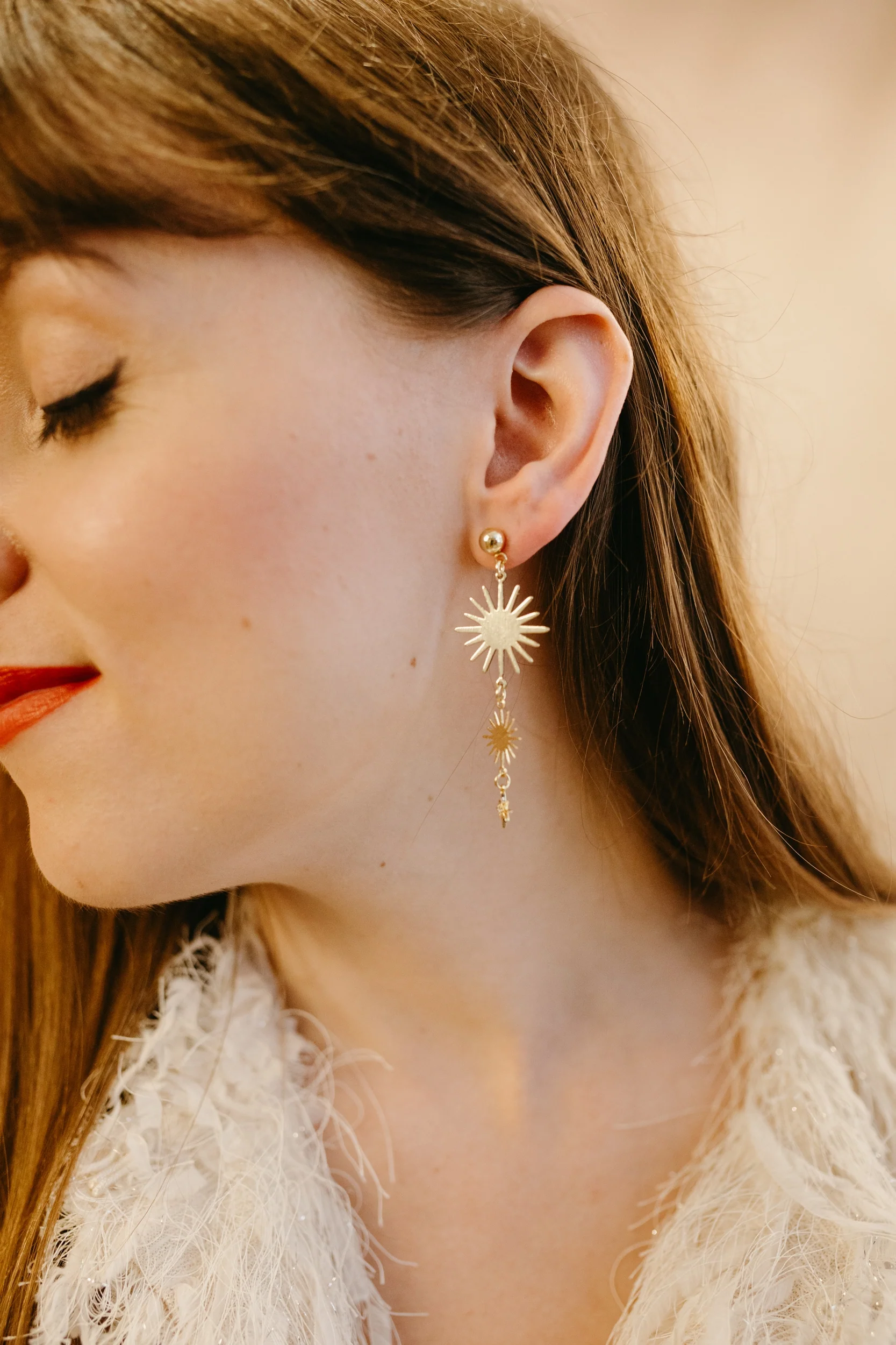 Andromeda Earrings in Gold / Limited Collection Sparkle - Image 3