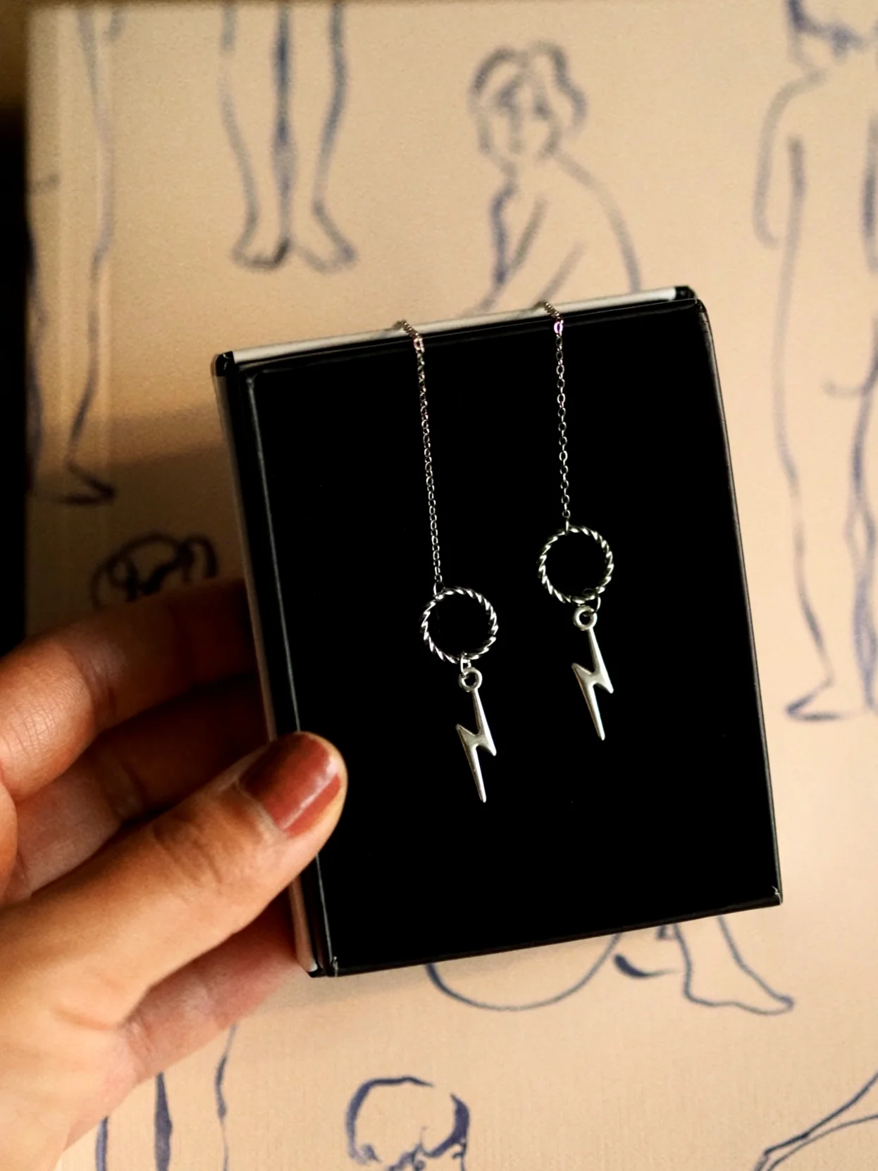 Atlas Signature Chain Earrings N°65 in Silver