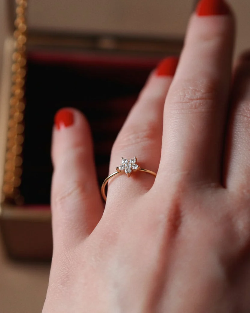 Beautiful Delicate Floral Ring