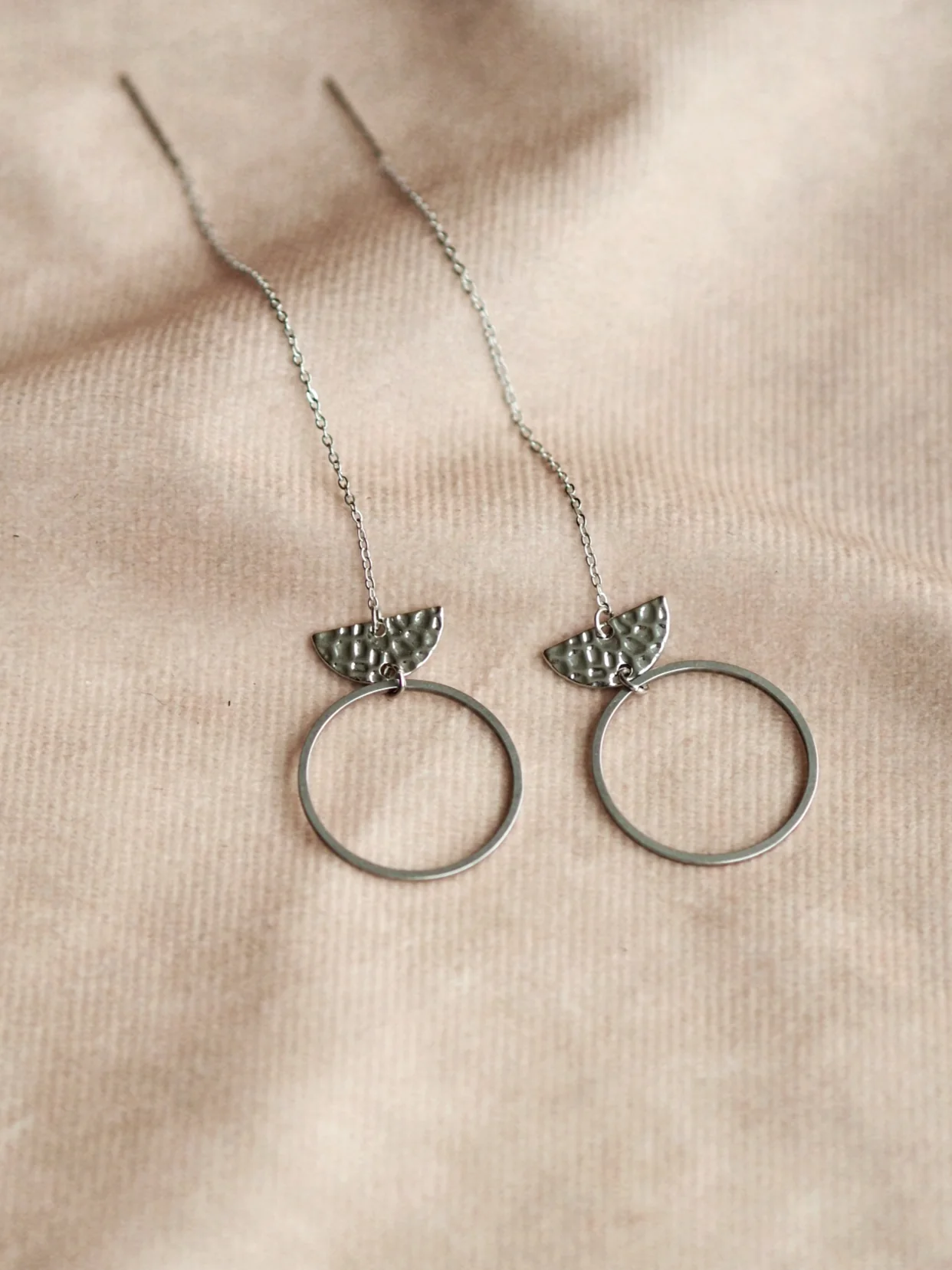 Claudia Moon Earrings in Silver / Sparkle Limited Collection - Image 2