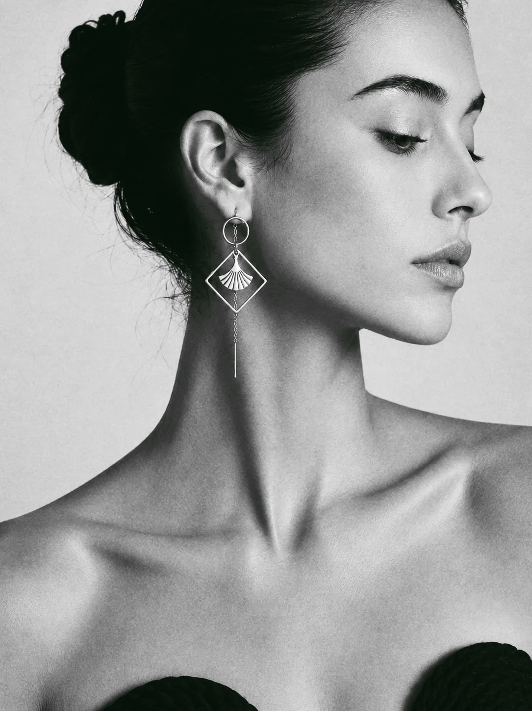 Signature Chain Earrings / Golden Era in Silver - Image 3