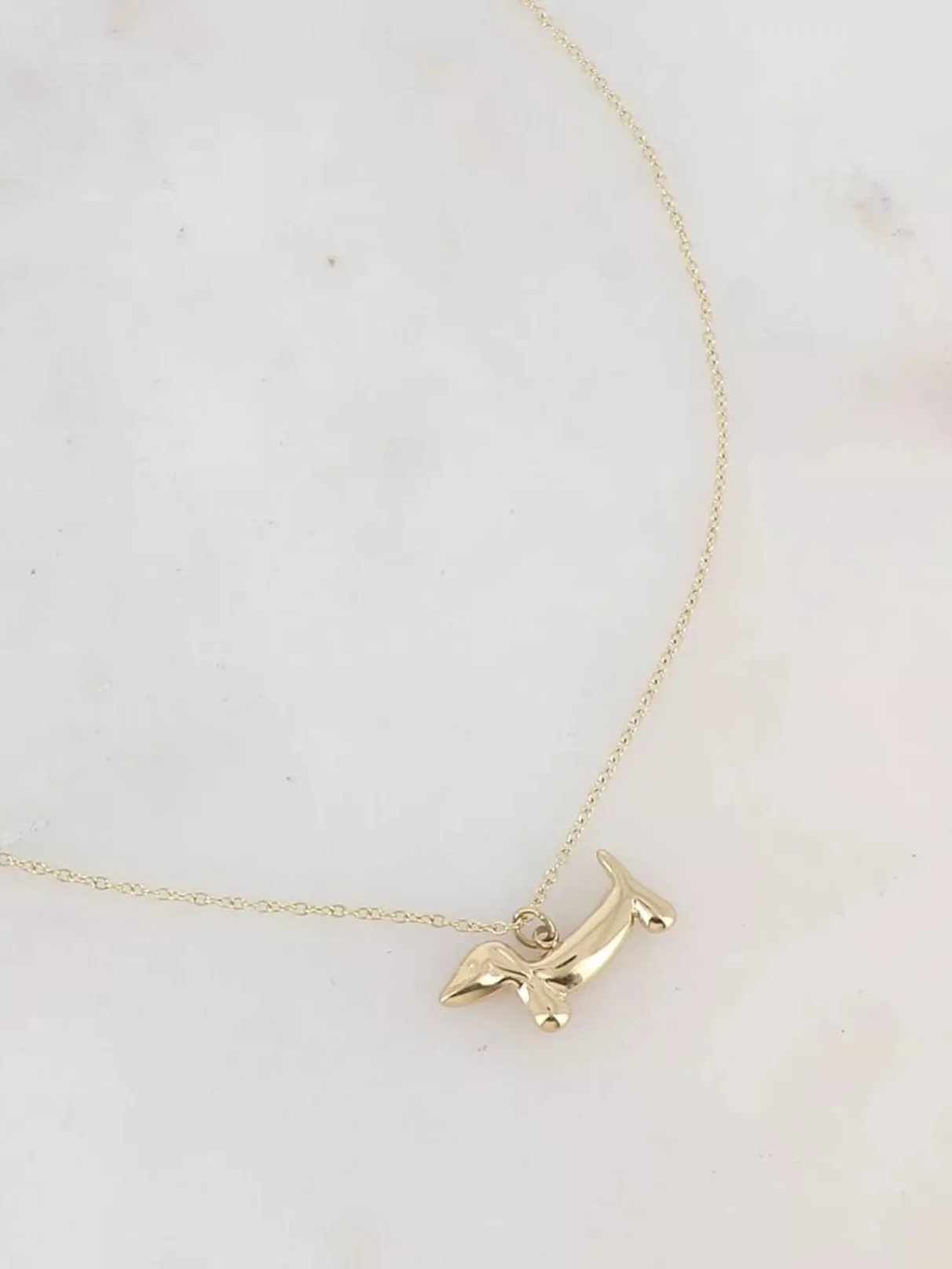Dachshund Necklace in Gold - Image 3