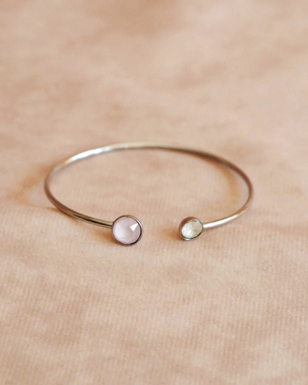 Julie Adjustable Bangle with Swarovski Stones