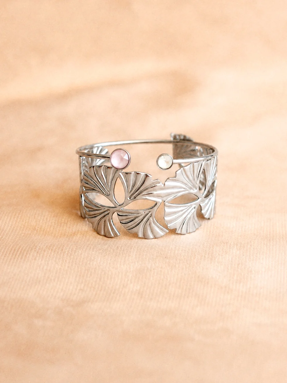 Julie Adjustable Bangle with Swarovski Stones - Image 2