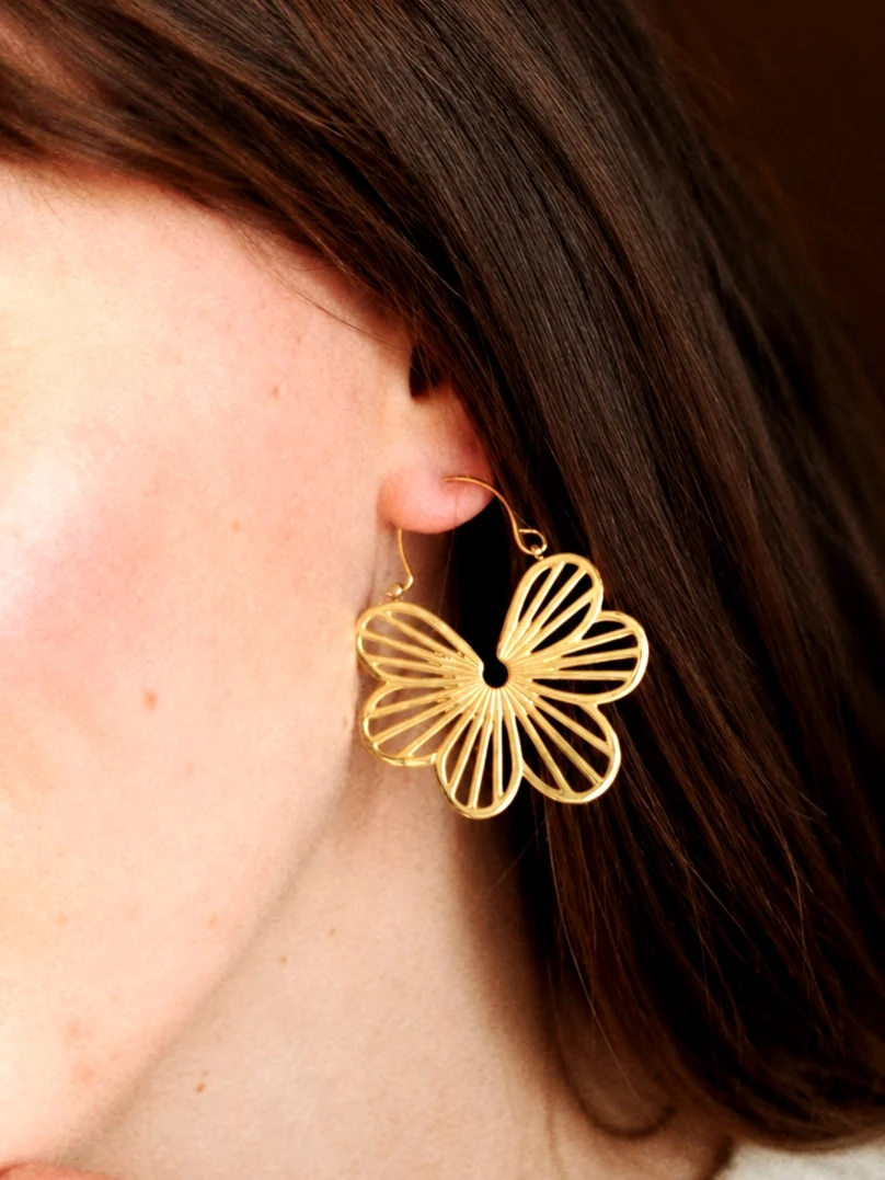 Madame Floral Earrings - Image 2