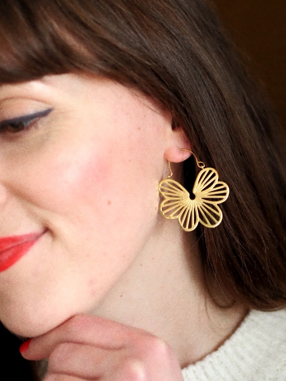 Madame Floral Earrings - Image 3