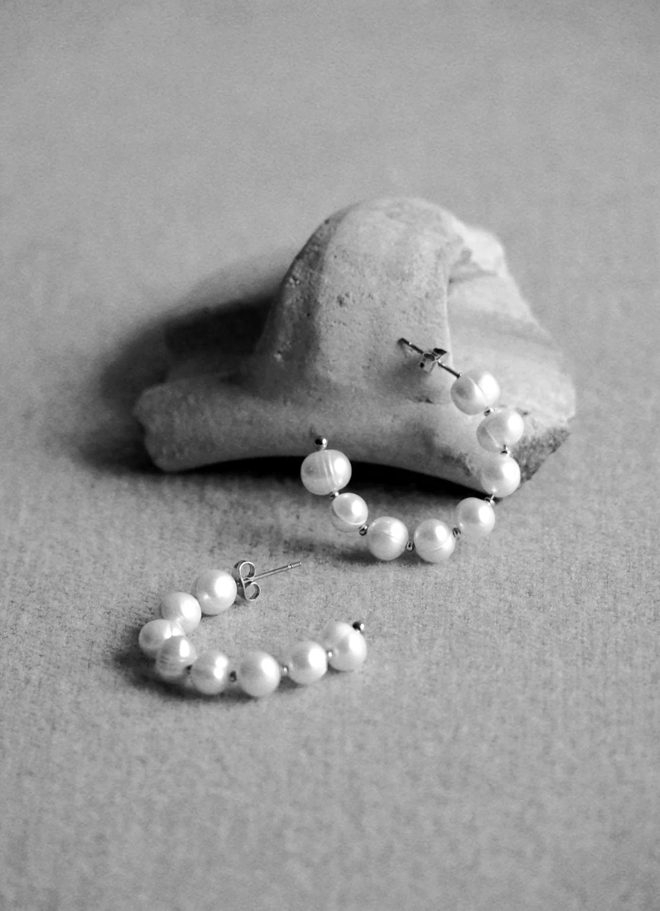 Magdalena Freshwater Pearl Earrings in Silver - Image 3