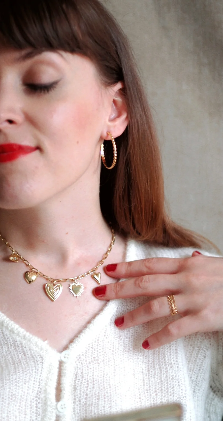 Maja Multiple Heart Necklace - Image 6