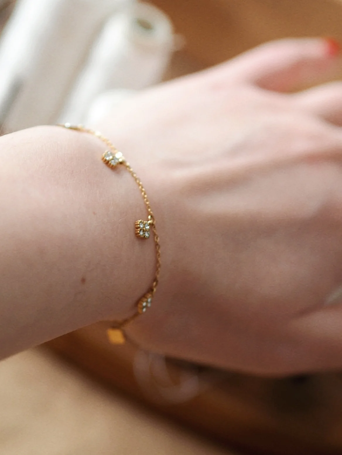 New Little Flower Bracelet in Silver - Image 3