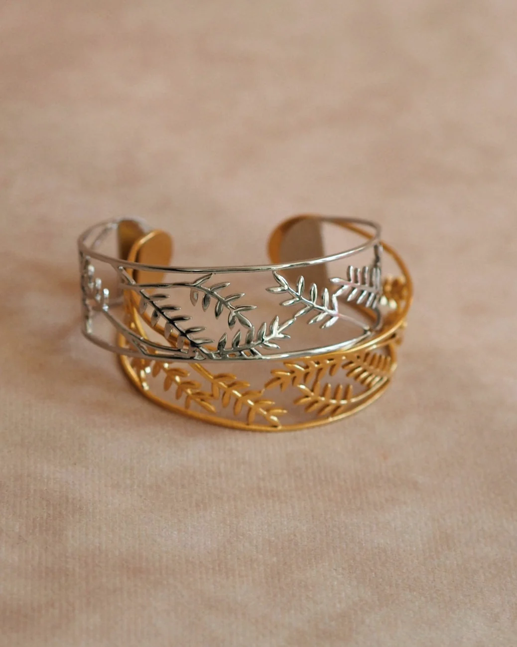 Olivia Adjustable Bangle in Silver - Image 3