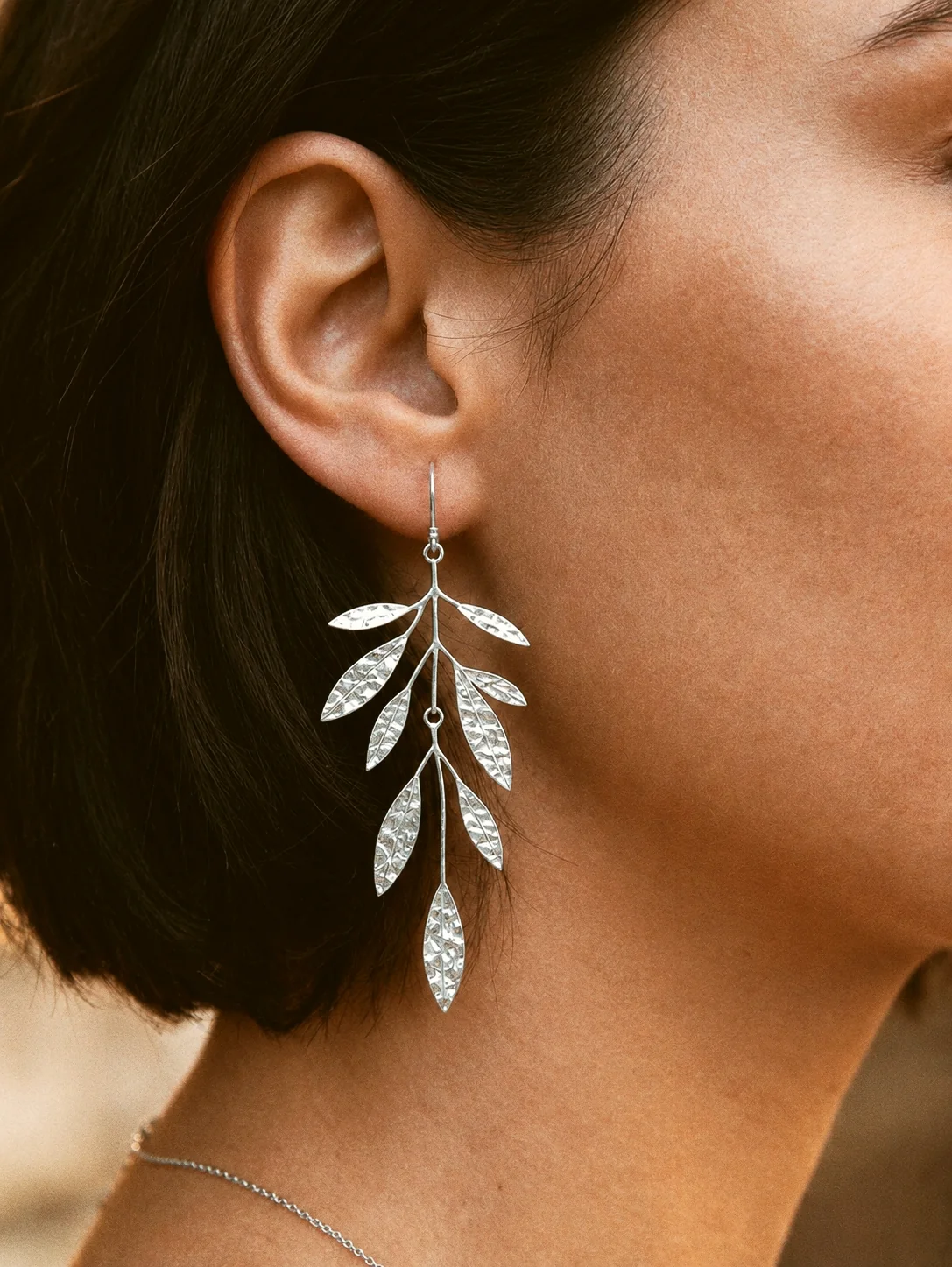 Olivia Earrings in Silver (Grande) - Image 2