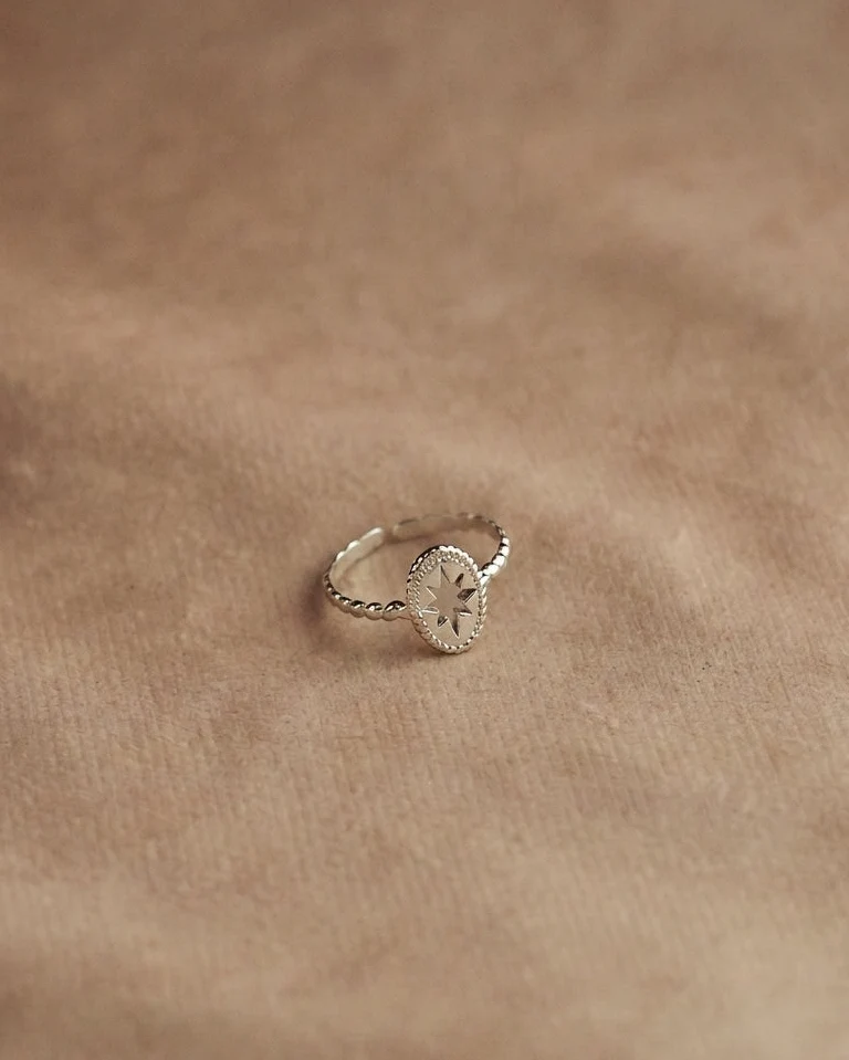 Pauline Star Ring in Silver - Image 2