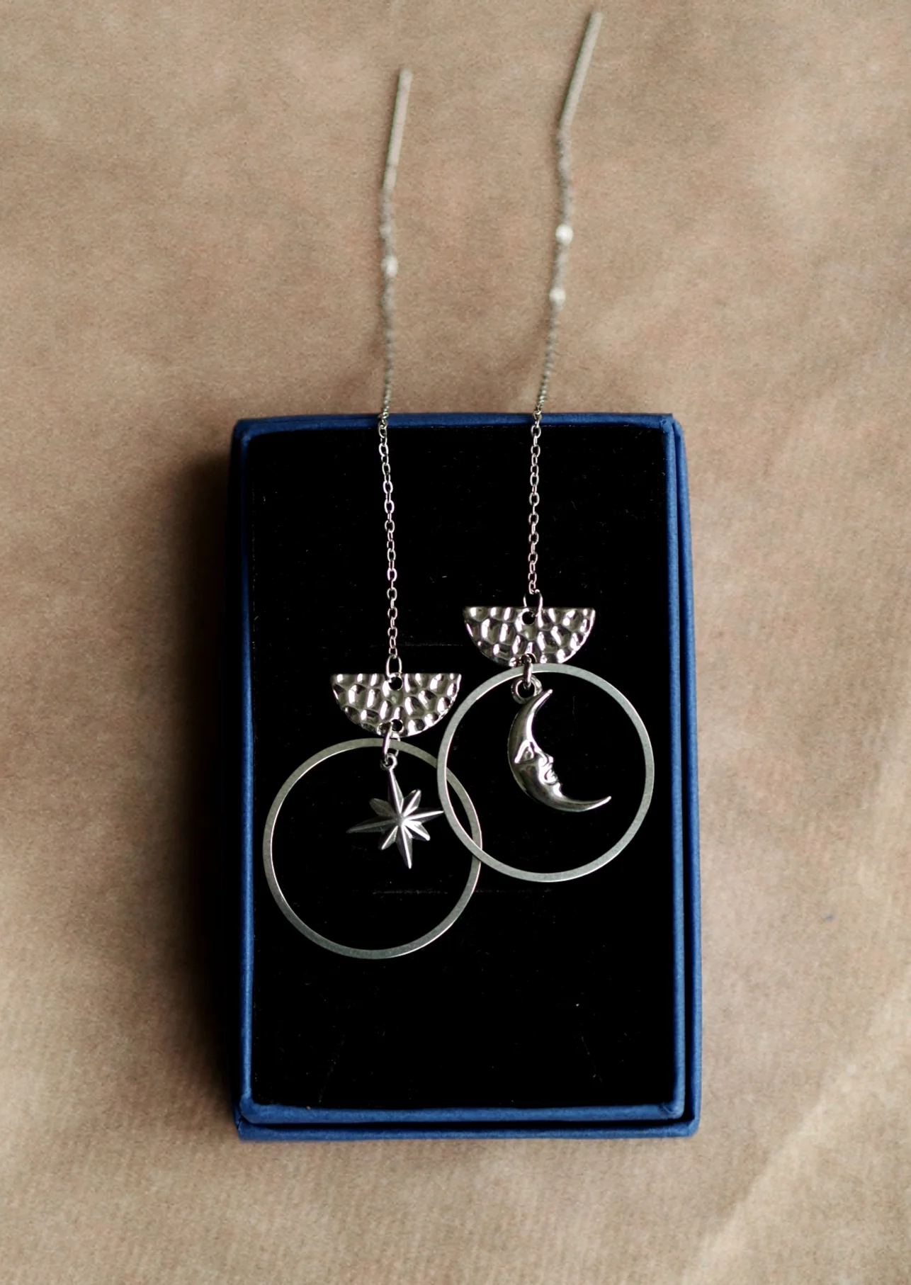 Phoebe Chain Earrings in Silver / Sparkle Limited Collection