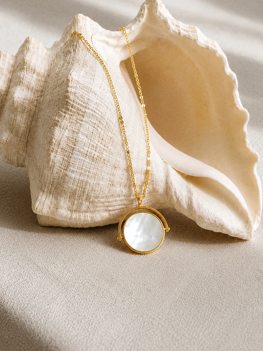 Rotating Mother of Pearl Necklace - Image 6