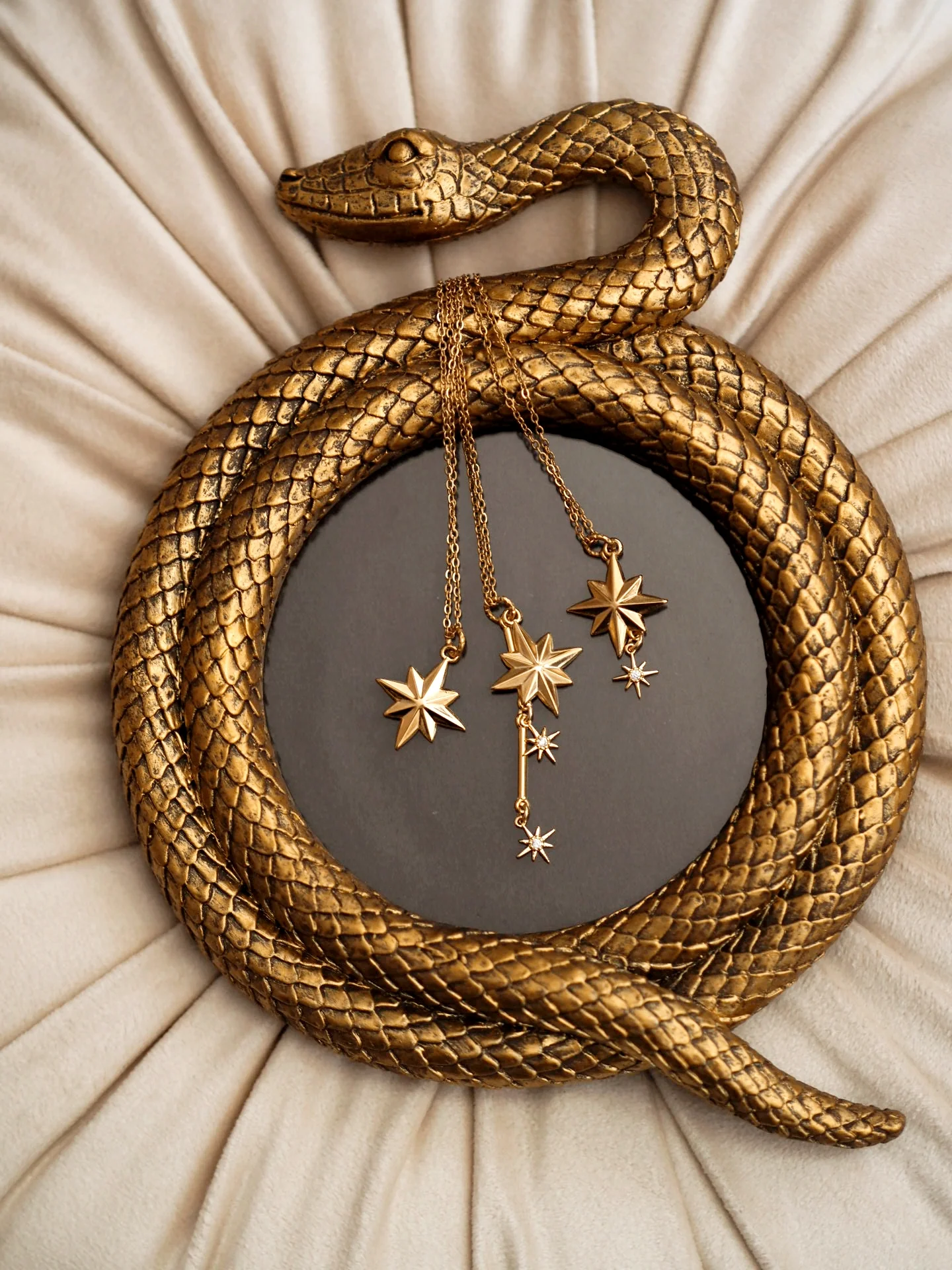 Seren Necklace 3 Stars in Gold / Limited Collection Sparkle