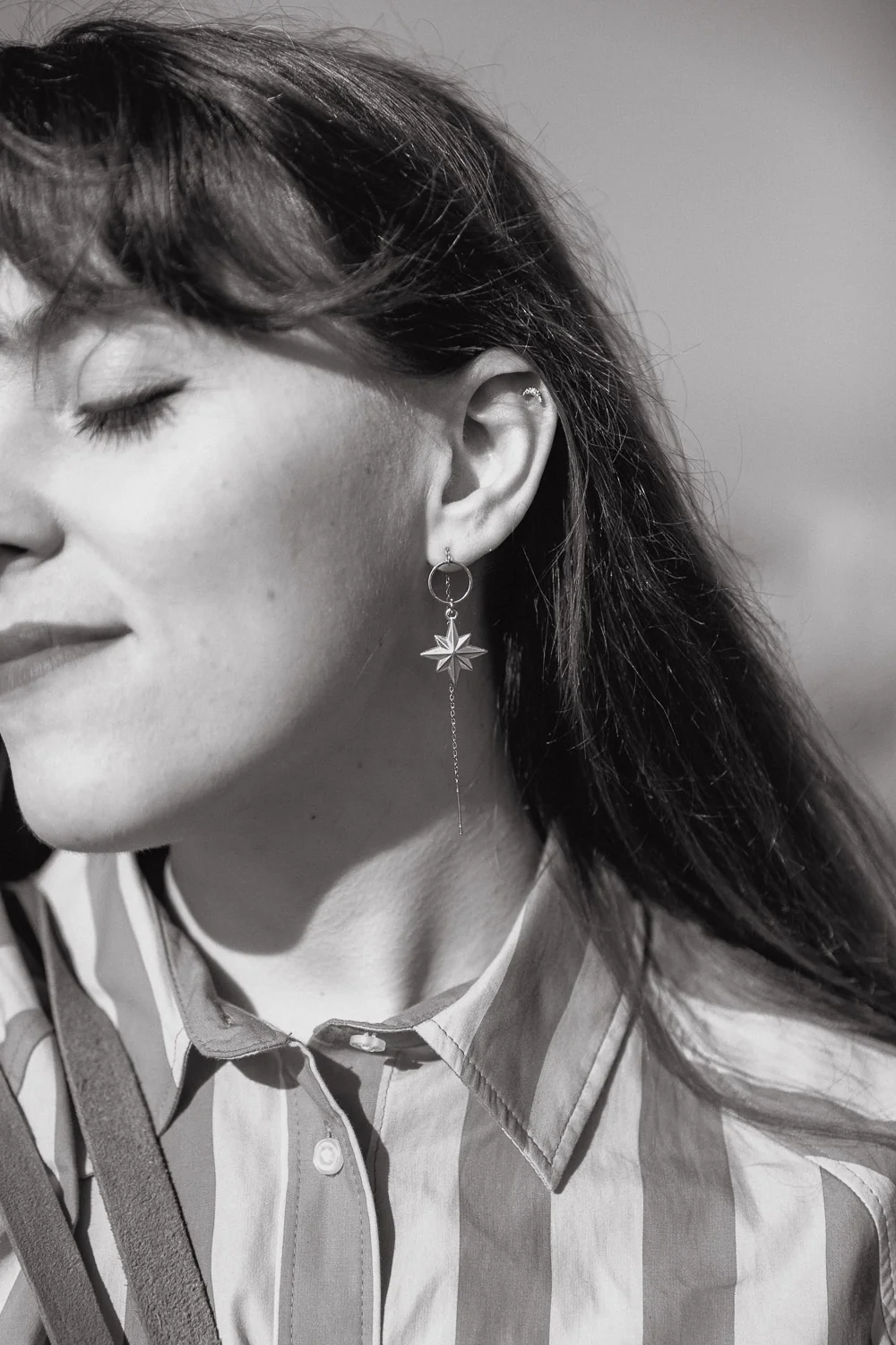 Signature Chain Earrings / StarJoy in Silver Colour