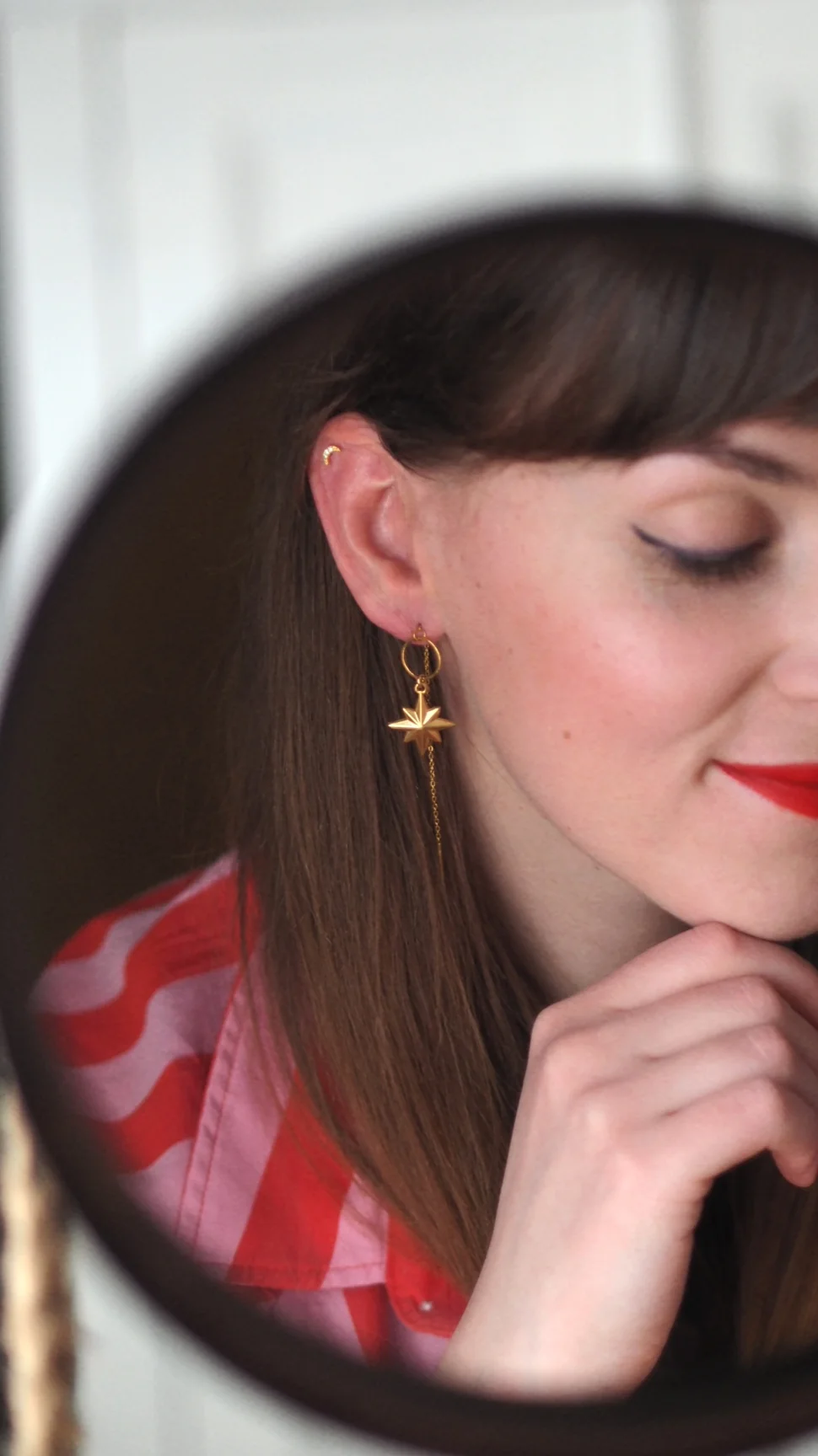 Signature Chain Earrings / StarJoy in Silver Colour - Image 5