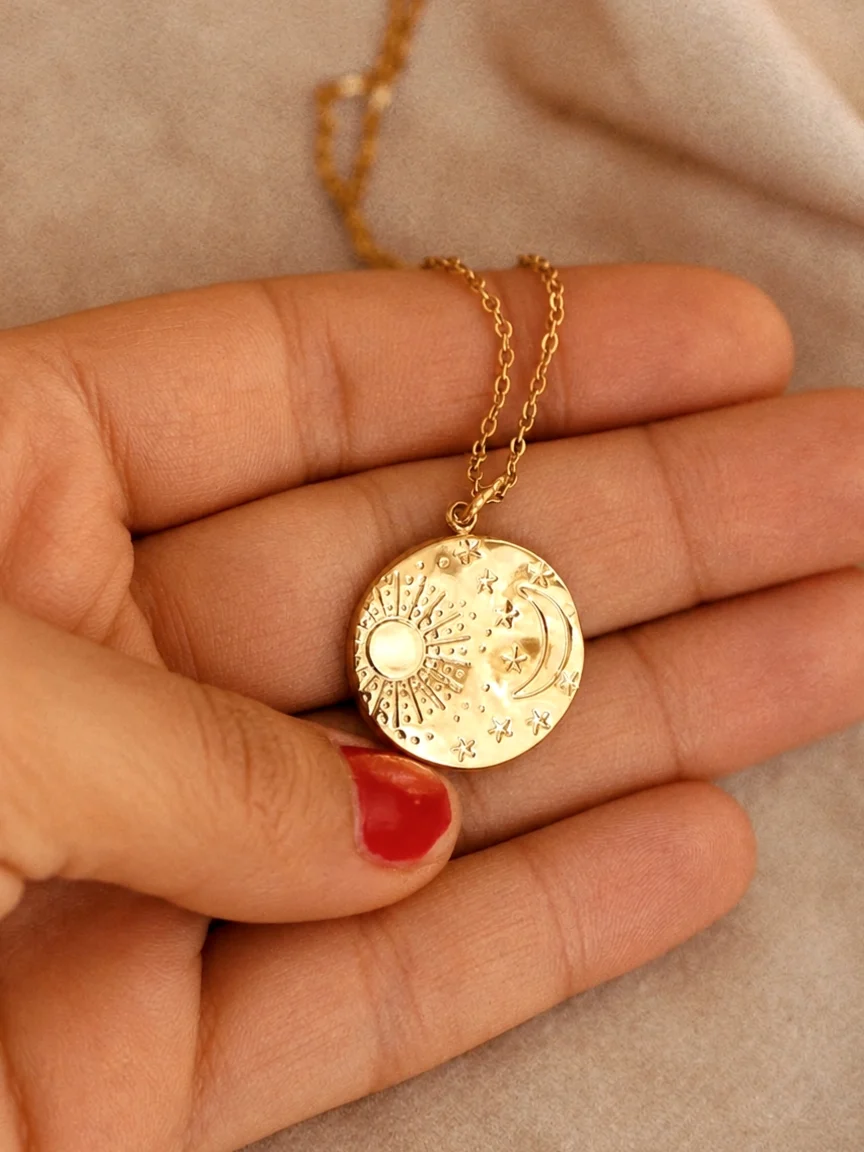 Sparkle Coin Necklace - Image 2