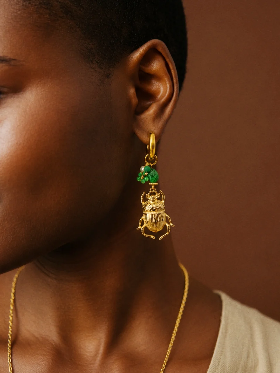 Unique Beetle Earrings - Image 2