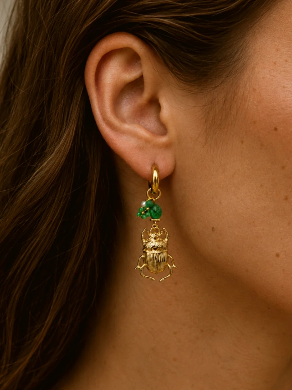Unique Beetle Earrings - Image 3