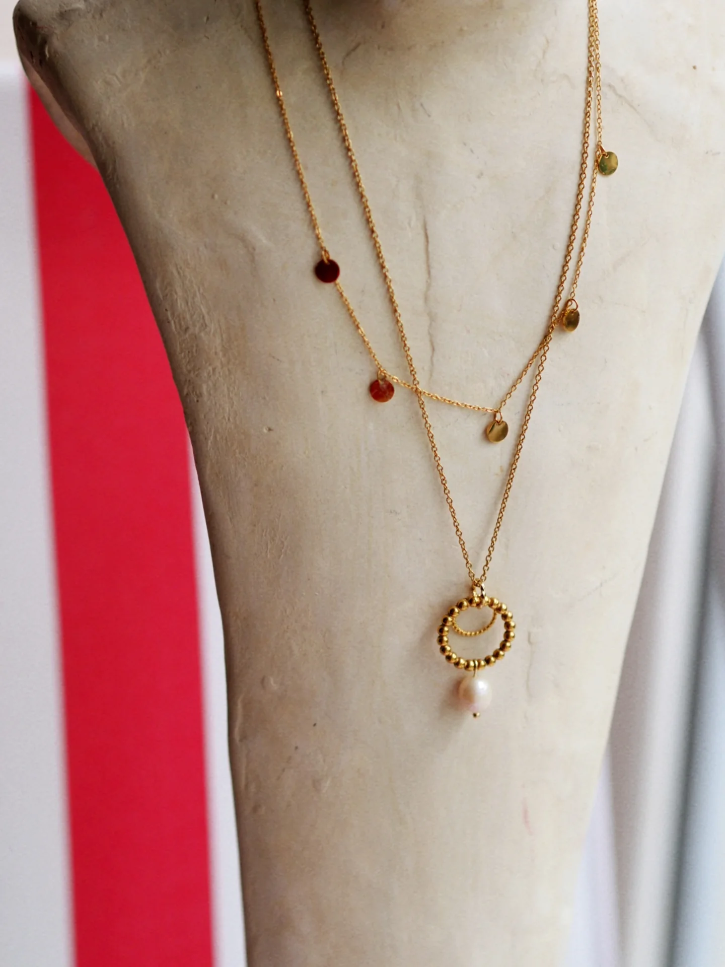 Atlas Coin Necklace Gold - Image 4