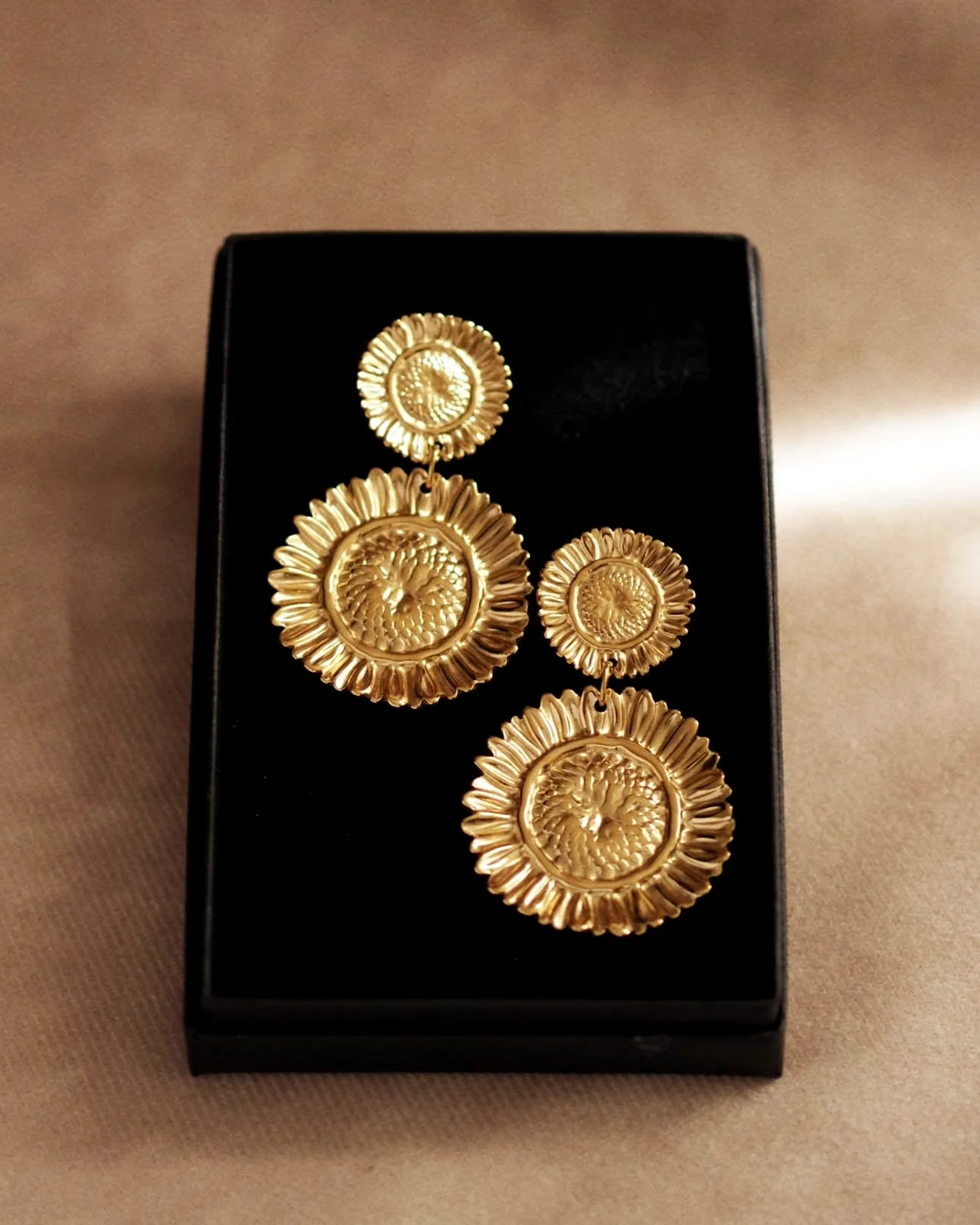 Unique Sunflower Earrings - Image 2