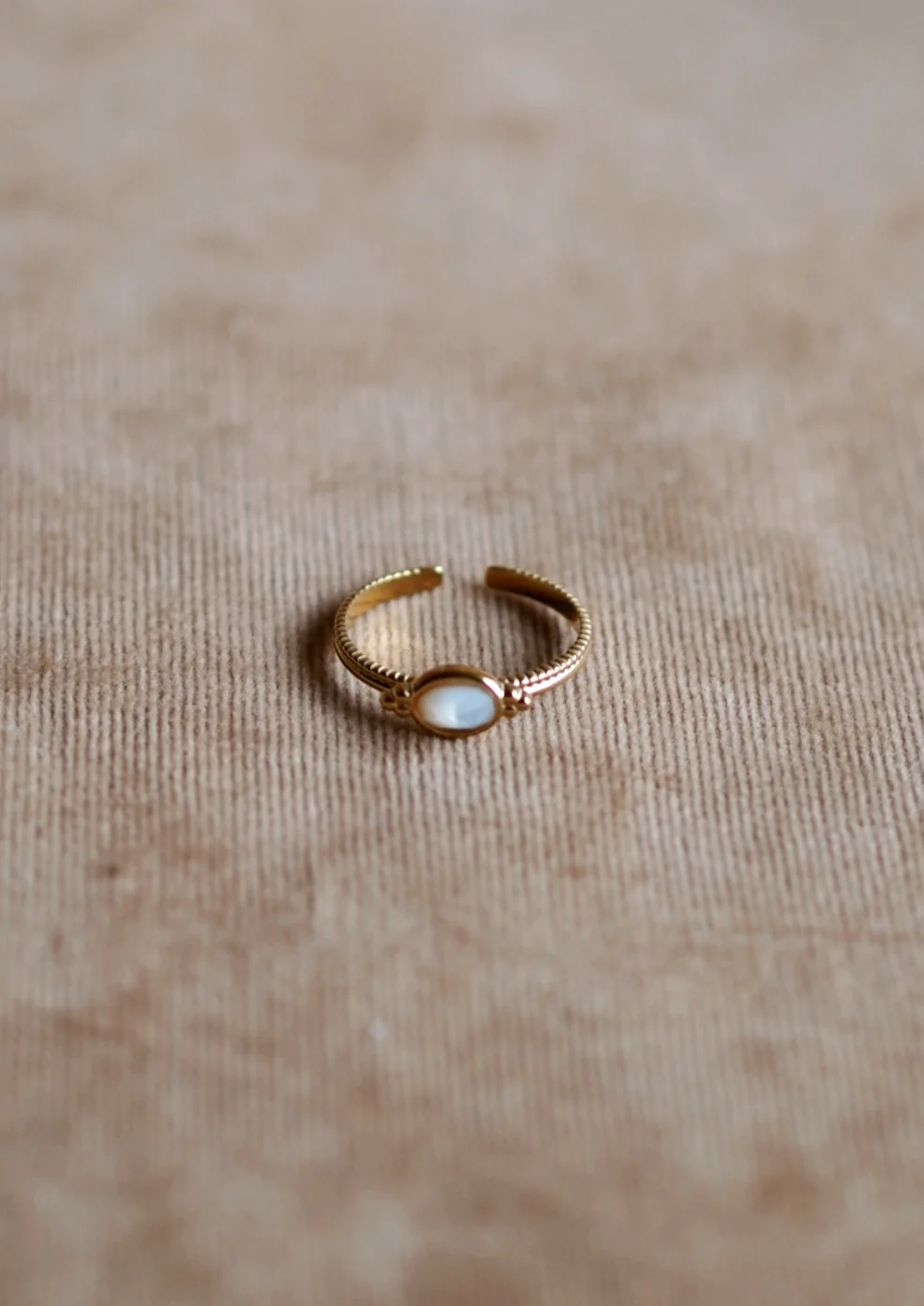 White Gemstone Ring